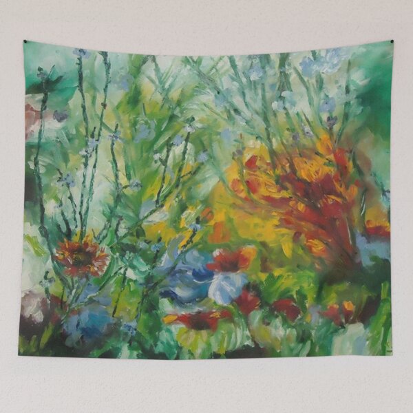 Item preview, Red Flower's Detail in Vibrant Colors and Shades Environment designed and sold by Livia Burchianti.