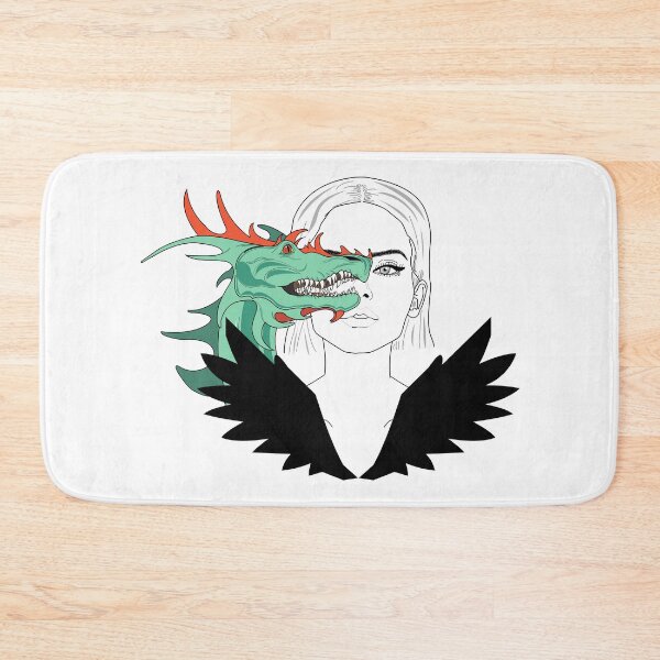 Item preview, Lady in black winged dress and Dragon profile  designed and sold by SGS-.