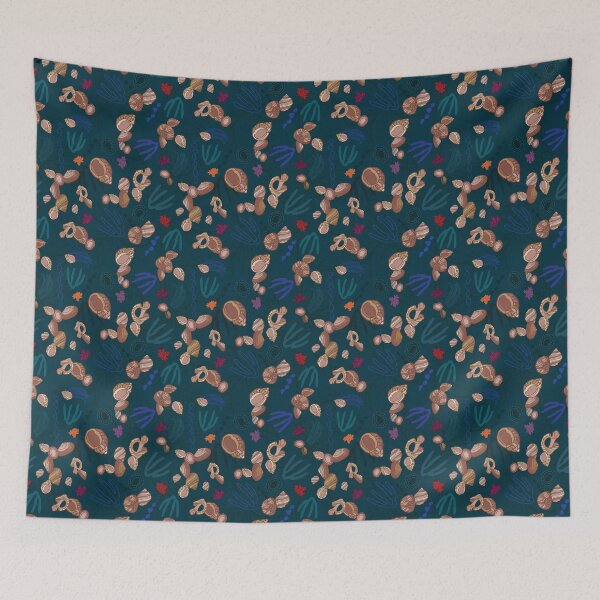 Item preview, Beach Jumble. Sealife repeat pattern. designed and sold by Sandra Vincent.