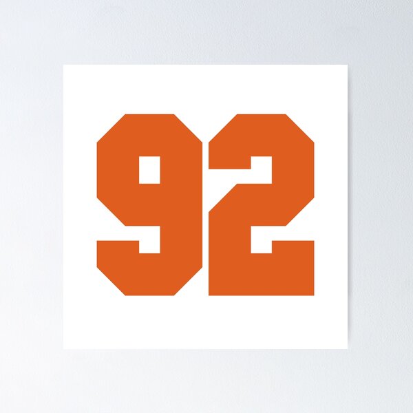 Artikelvorschau, 92 Nummer Cleveland Sports Zweiundneunzig Braunes Trikot entworfen und verkauft von HelloFromAja.
