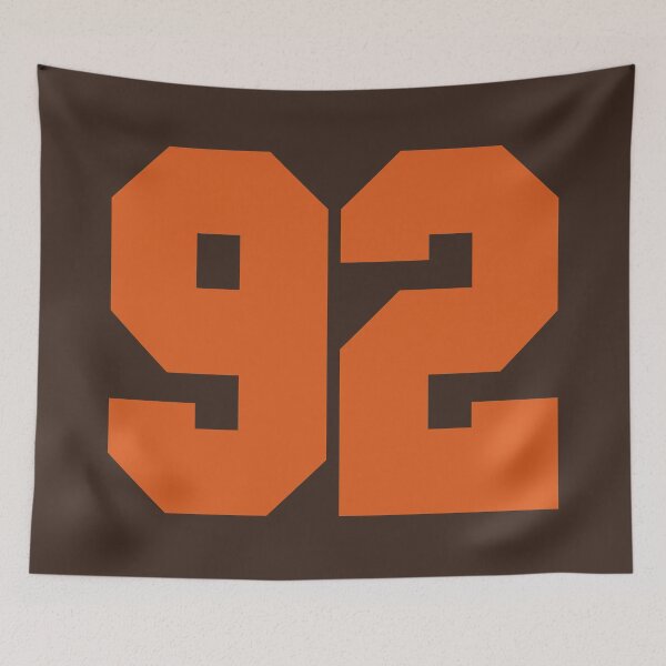 Item preview, 92 Number Cleveland Sports Ninety-TwoBrown Jersey designed and sold by HelloFromAja.