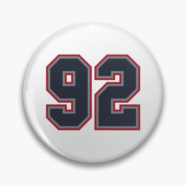 Item preview, 92 Navy Grey Red Sports Number Ninety-Two designed and sold by HelloFromAja.