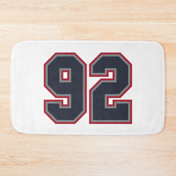 Item preview, 92 Navy Grey Red Sports Number Ninety-Two designed and sold by HelloFromAja.