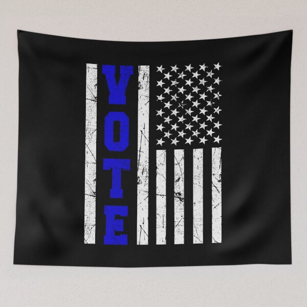 Item preview, VOTE Blue American Flag VOTER Election  designed and sold by MagicBoutique.