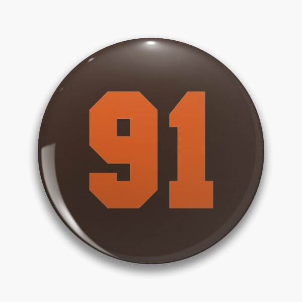 Item preview, 91 Number Cleveland Sports Ninety-One Brown Jersey designed and sold by HelloFromAja.