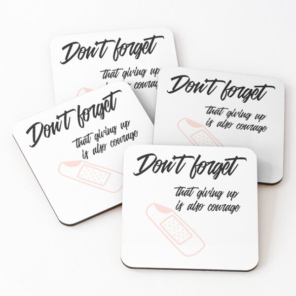 Item preview, Don't Forget That Giving Up Is Also Courage designed and sold by Edenjodie.