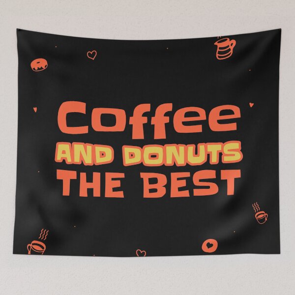 Item preview, coffee and donuts / I love coffee /I love donuts designed and sold by THB designs.