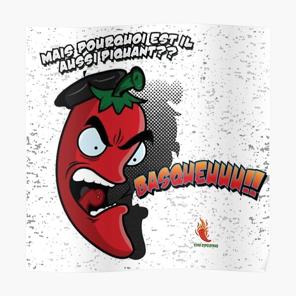 Basque piquant Poster
