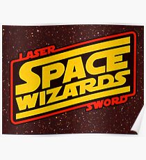 LASER SWORD SPACE WIZARDS Poster