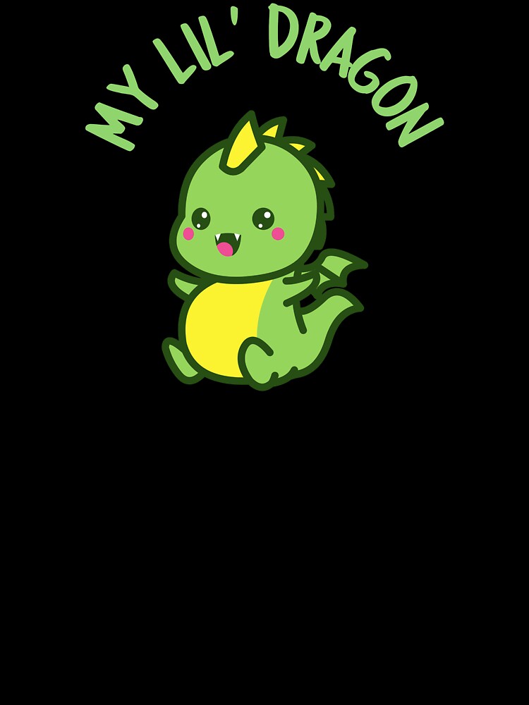 Camiseta Para Ninos Mi Pequeno Dragon Lindo Bebe Kawaii De Altwhimsy Redbubble