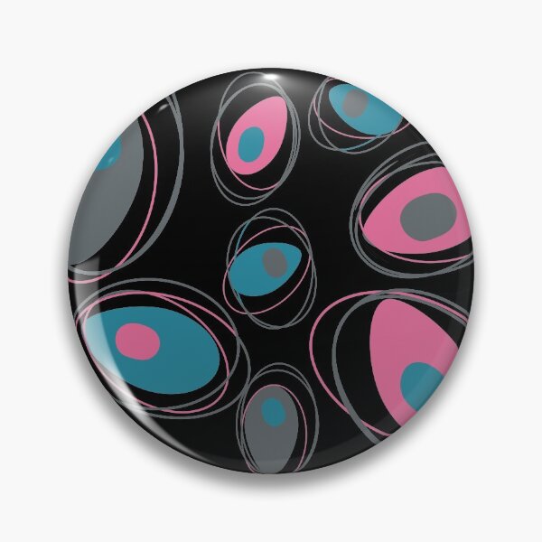 Item preview, Mid Century Modern Abstract Design Teal Gray Pink Retro, MCM designed and sold by funnytshirtemp.