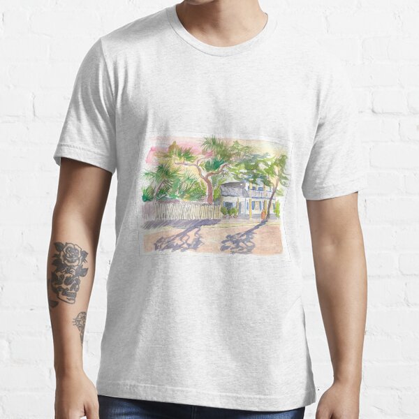 "Key West Strolling Around Blue Heaven Thomas St" Tshirt for Sale by