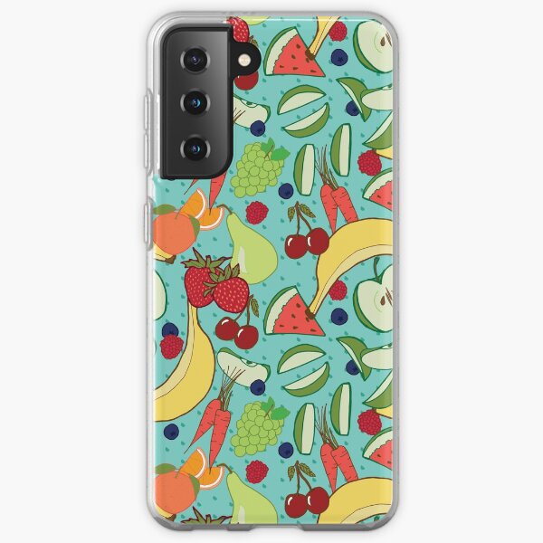 "Fruit Lunchbox" repeat pattern Samsung Galaxy Soft Case