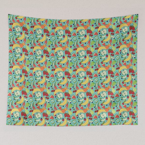 Item preview, "Fruit Lunchbox" repeat pattern designed and sold by Sandra Vincent.