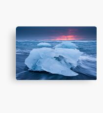 Iceberg & Sunrise Canvas Print