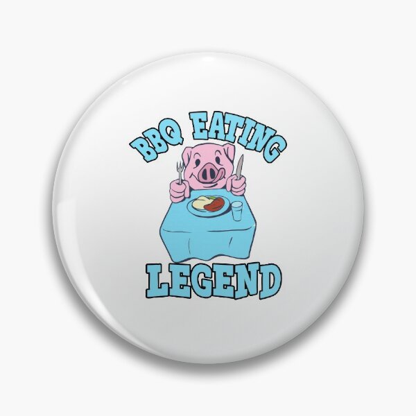 Item preview, Funny BBQ Lover Eating Legend Hungry Pig Barbecue Foodie Barbeque designed and sold by funnytshirtemp.