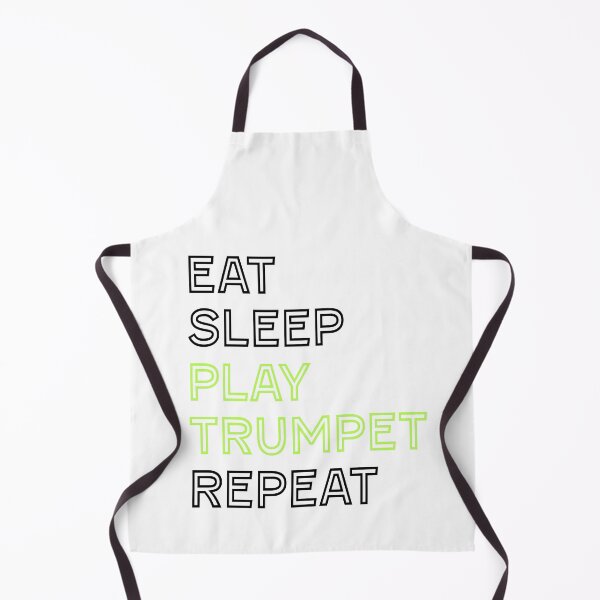Item preview, Eat, Sleep, Play Trumpet, Repeat (Black) designed and sold by MusicTeesStore.