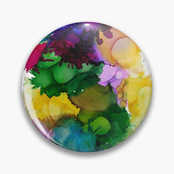 Item preview, Bright colours alcohol ink art "Celebration". designed and sold by Sandra Vincent.