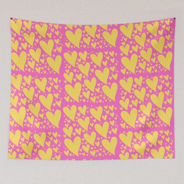 Item preview, POP Hearts - Yellow & Pink  designed and sold by Topical Popical.