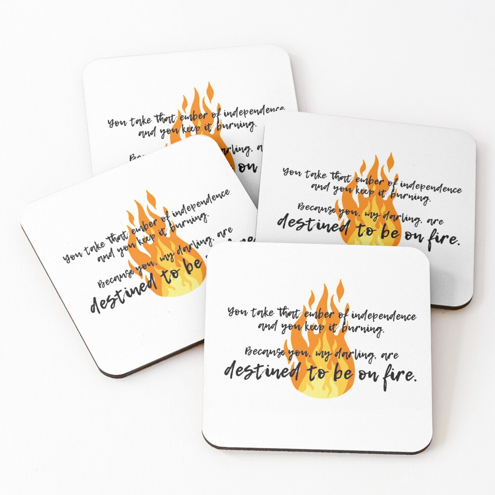 Destined to be on fire - Schitt's Creek Coasters (Set of 4)