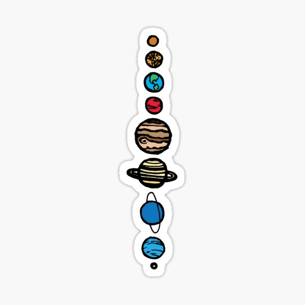 Planets Colour Sticker