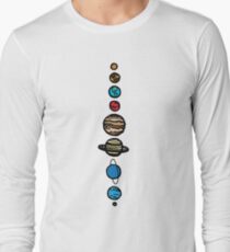 Planets Colour Long Sleeve T-Shirt