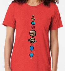 Planeten Farbe Vintage T-Shirt