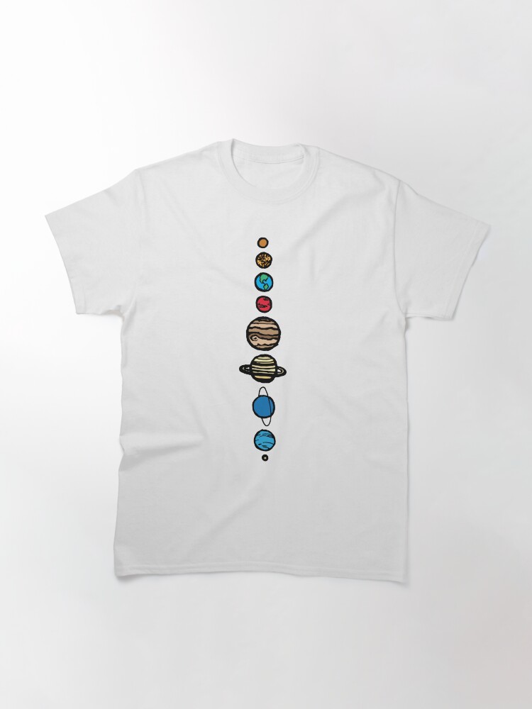 Thumbnail 3 of 7, Classic T-Shirt, Planets Colour designed and sold by TPdesigns.