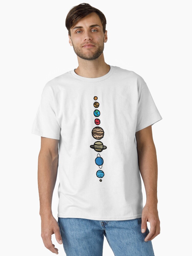 Thumbnail 1 of 7, Classic T-Shirt, Planets Colour designed and sold by TPdesigns.