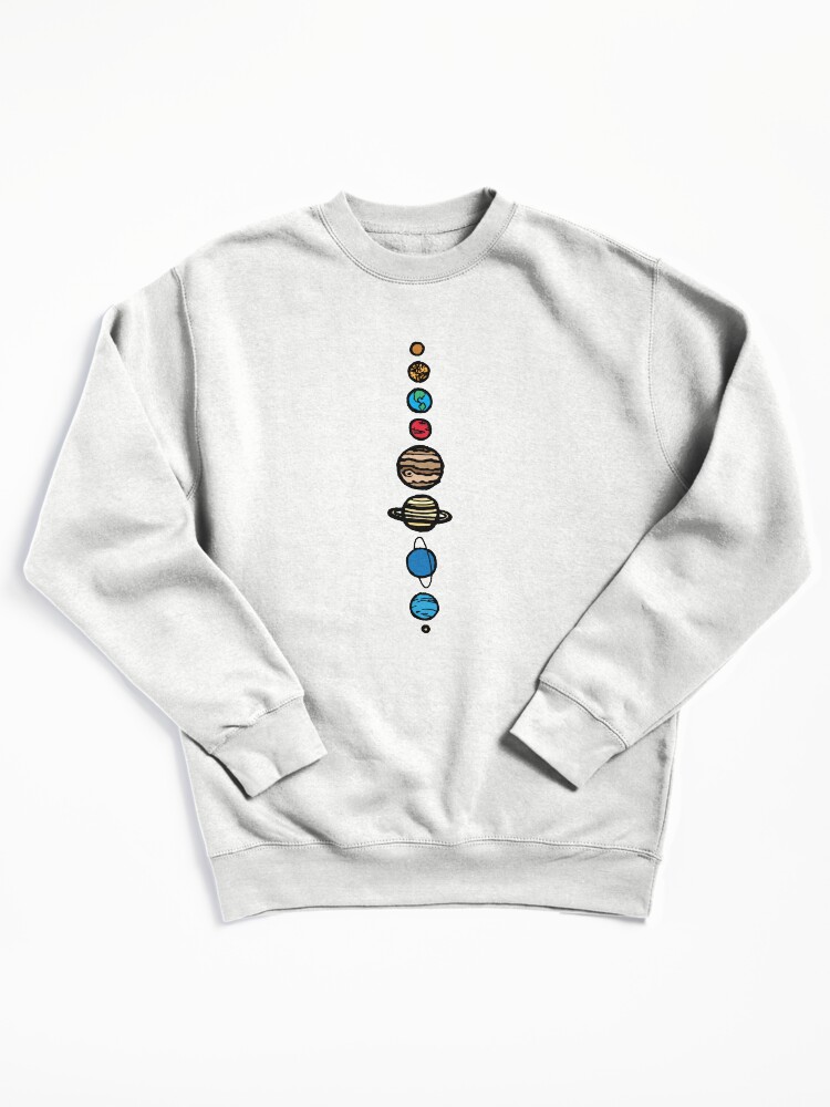 Thumbnail 2 of 7, Pullover Sweatshirt, Planets Colour designed and sold by TPdesigns.