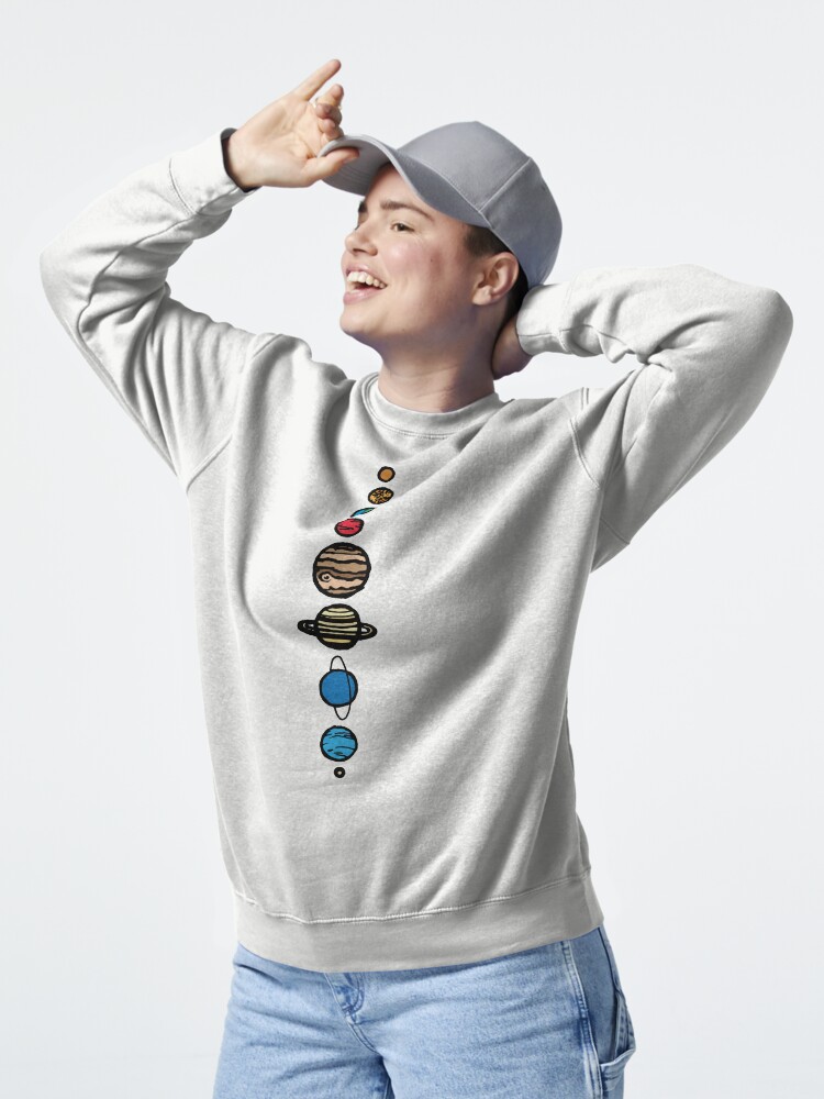 Thumbnail 5 of 7, Pullover Sweatshirt, Planets Colour designed and sold by TPdesigns.