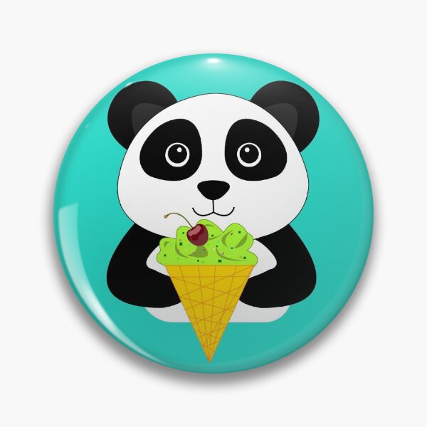 Item preview, Cute baby panda eating ice cream with pistachio and cherry  designed and sold by SGS-.