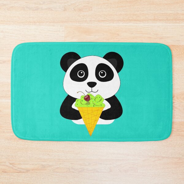 Item preview, Cute baby panda eating ice cream with pistachio and cherry  designed and sold by SGS-.
