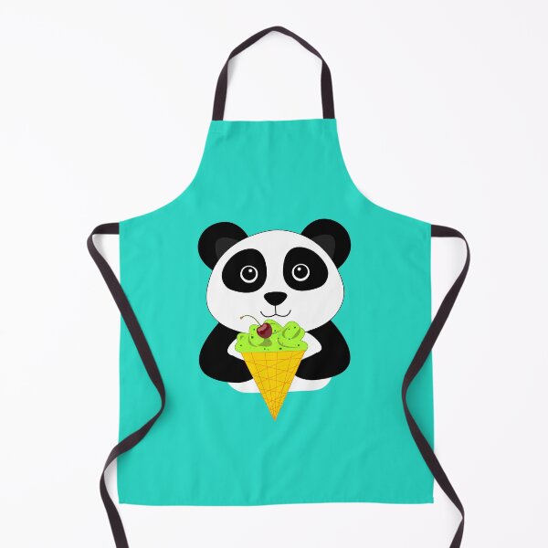 Item preview, Cute baby panda eating ice cream with pistachio and cherry designed and sold by SGS-.