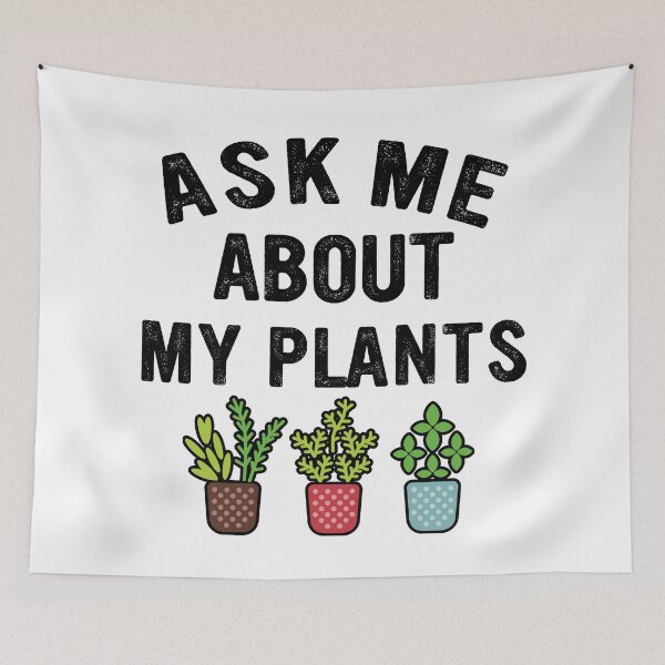 Item preview, ask me about my plants t-shirt, plants and gardening lovers  designed and sold by Majesticoo.
