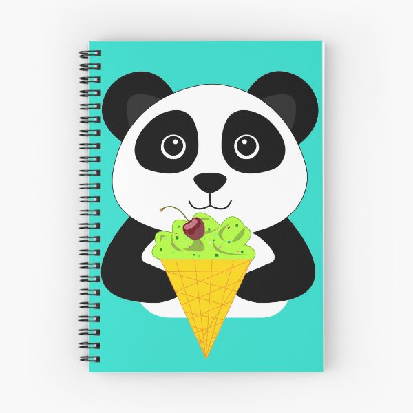Item preview, Cute baby panda eating ice cream with pistachio and cherry  designed and sold by SGS-.