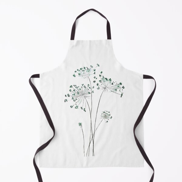 Item preview, hand painted abstract green Queen Ann lace watercolor designed and sold by SelenePaintings .