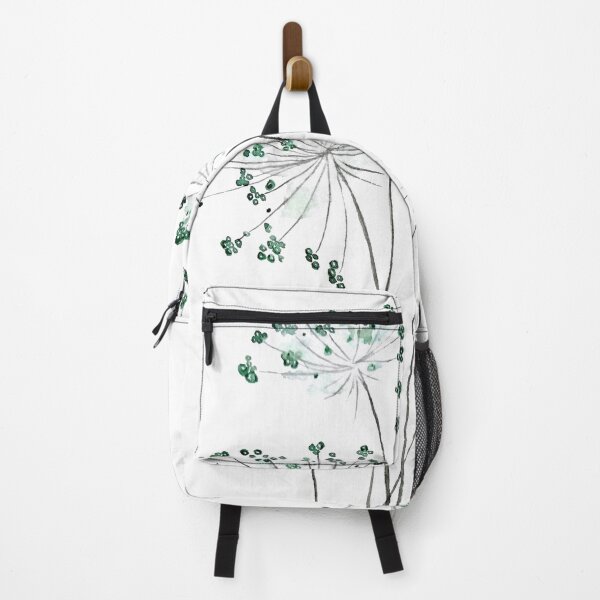 Item preview, hand painted abstract green Queen Ann lace watercolor  designed and sold by ColorandColor.
