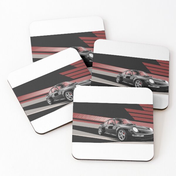 Item preview, 993 Turbo Porsche Coche deportivo clásico retro designed and sold by asherdesign.