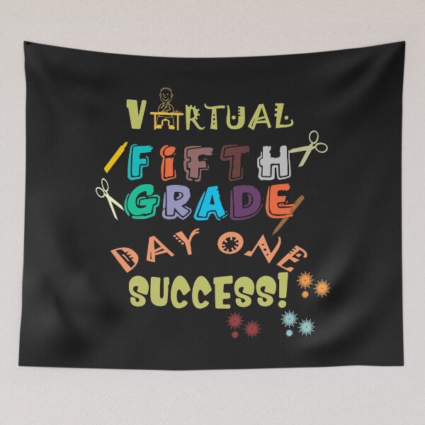 Item preview, Virtual Fifth Grade Day One Success - Cool Retro Art Style Gift Ideas designed and sold by leo121687.