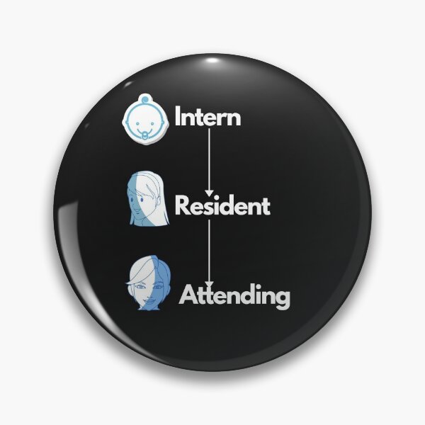 Item preview, INTERN - RESIDENT - ATTENDING (F) designed and sold by Rdjric123.