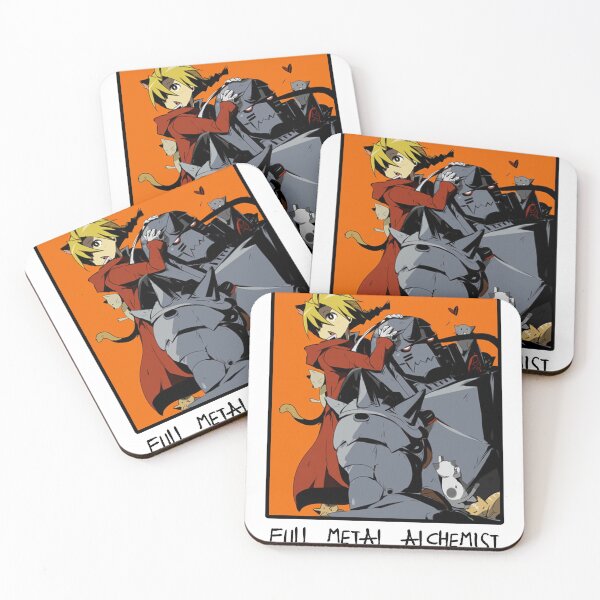 Item preview, Full Metal Alchemist - Edward, Alphonse & Cats designed and sold by Anime Galaxy.