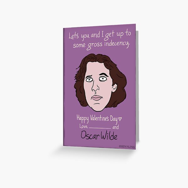 Oscar Wilde Greeting Card