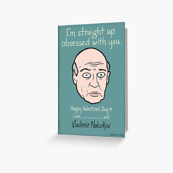 Vladimir Nabokov Greeting Card