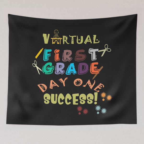 Item preview, Virtual First Grade Day One Success - Cool Retro Art Style Gift Ideas designed and sold by leo121687.