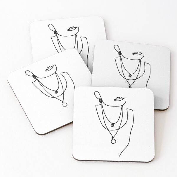 Item preview, Abstract Modern - Feminine Layered Necklaces - Art Line Drawing designed and sold by RLYGR8.