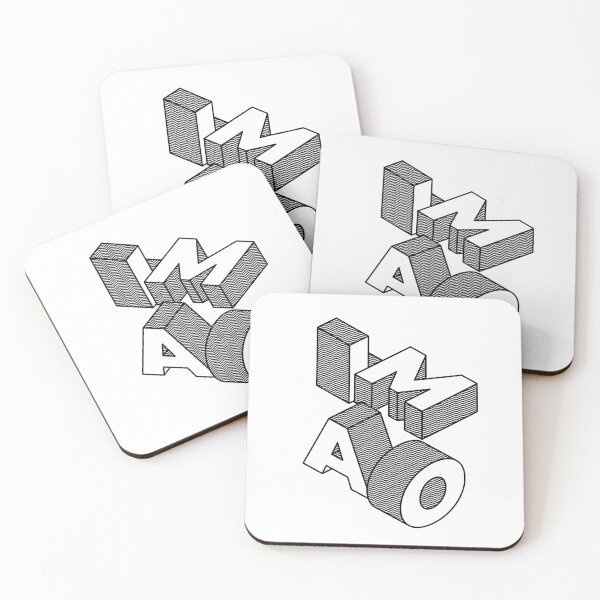 Item preview, LMAO Isometric Block Letters designed and sold by tiptoptees.