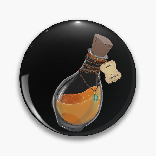 Flasque de Potion Magique 'anti idiots' Badge