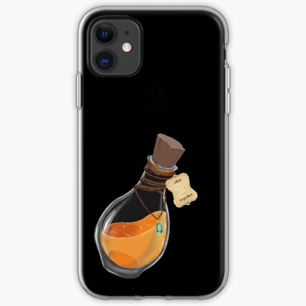Flasque de Potion Magique 'anti idiots' Coque souple iPhone