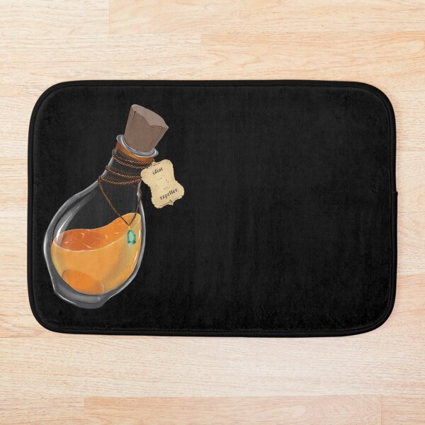 Flasque de Potion Magique 'anti idiots' Tapis de bain